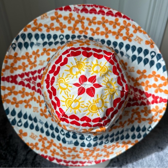 MAXMARA Label-cut Printed Logo Sun Hat Size:57 S/M Spring /Summer - Picture 9 of 12